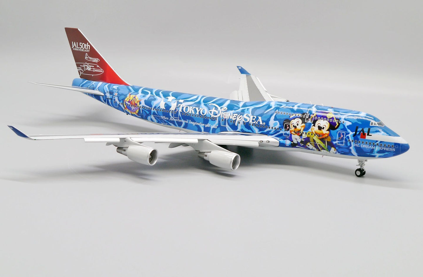 JCWINGS B747-400 JAL TOKYO DISNEY SEA LIVERY FLAP DOWN REG: JA8912