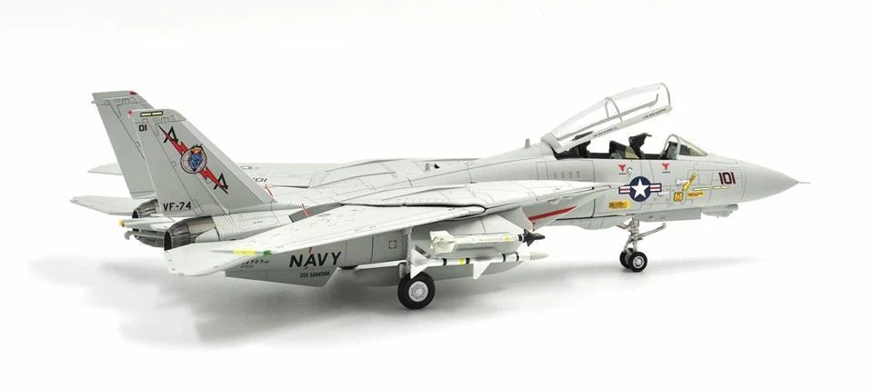 CALIBRE WINGS F-14A TOMCAT VF-74 BE-DEVILERS BUNO 162707 (PANEL WASHED VERSION)