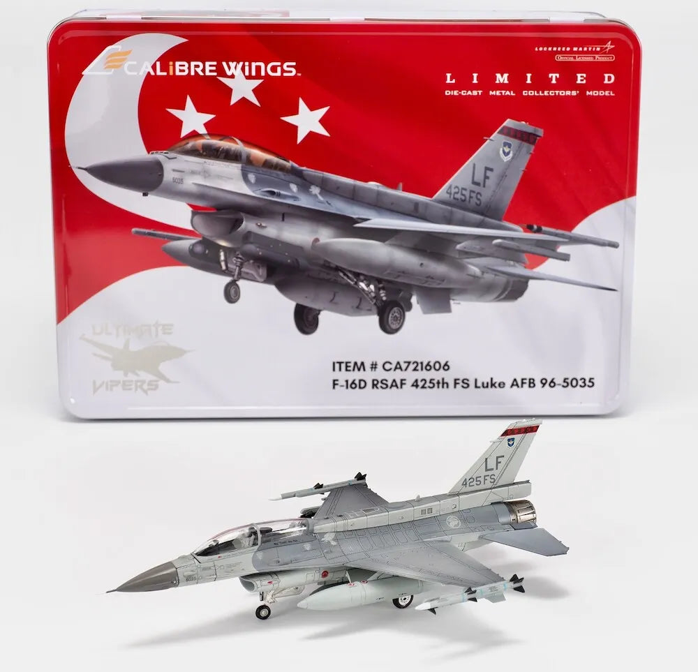 CALIBRE WINGS F-16D RSAF 425TH FS LUKE AFB 96-5035 LIMITED 700 PCS WITH COLLECTORS TIN