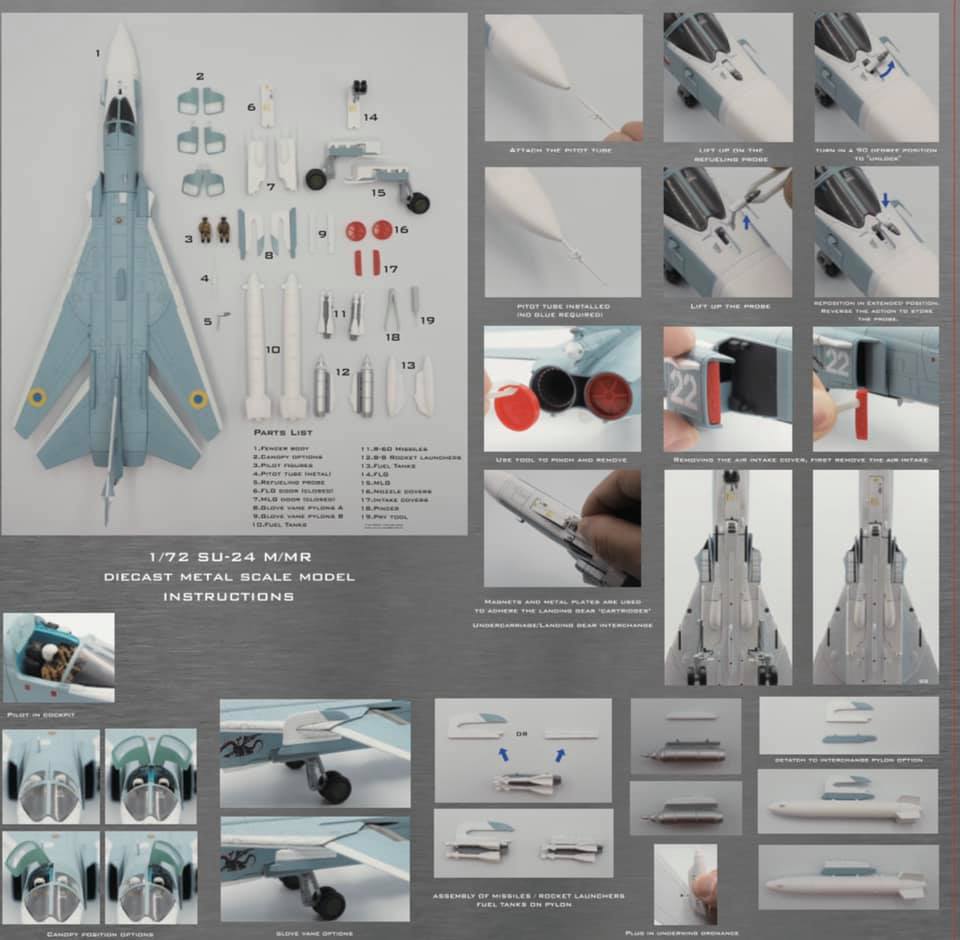 CALIBRE WINGS SU-24M FENCER UKRAINE WHITE 22