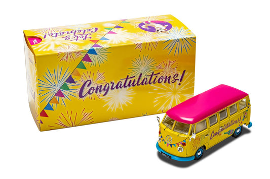 CORGI CC02736 1/43 VOLKSWAGEN CAMPERVAN "CONGRATULATIONS"