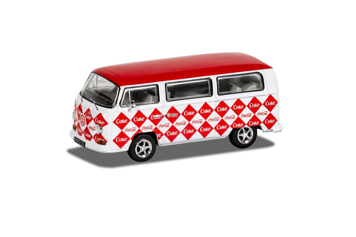 CORGI VOLKSWAGEN T1 CAMPER VAN COCA-COLA "DIAMOND"