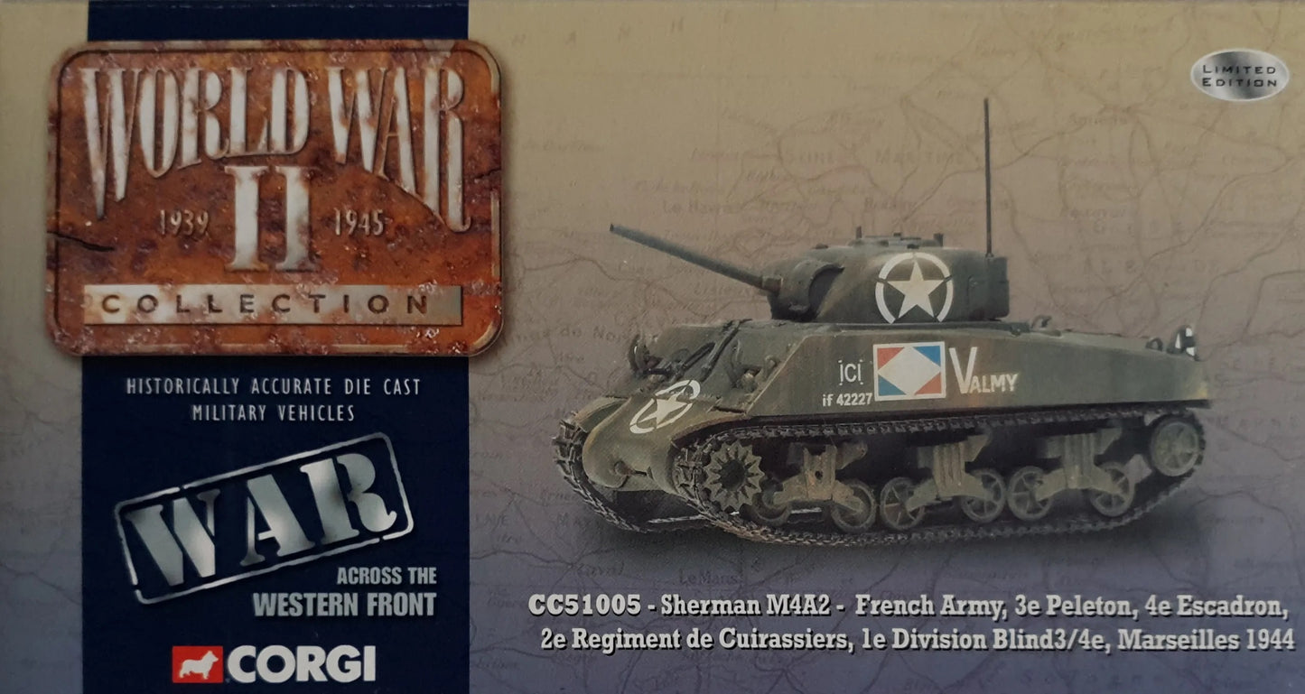 CORGI M4A2 SHERMAN FRENCH ARMY MARSEILLES 1944