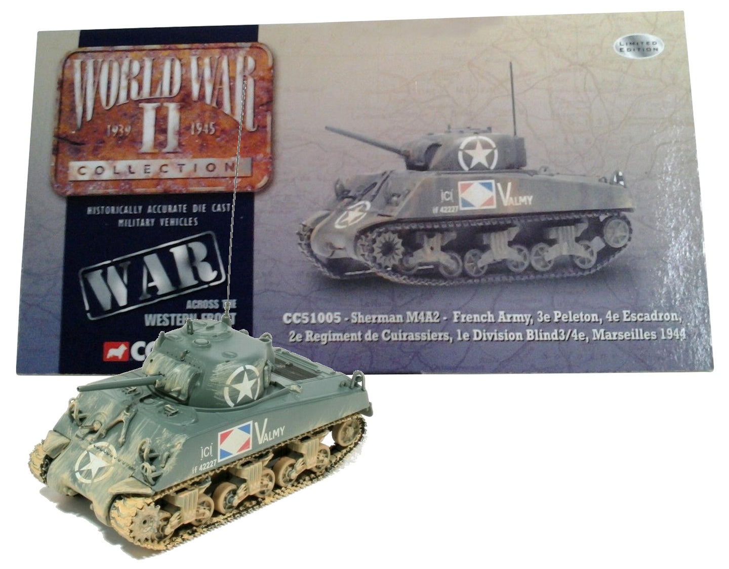 CORGI M4A2 SHERMAN FRENCH ARMY MARSEILLES 1944