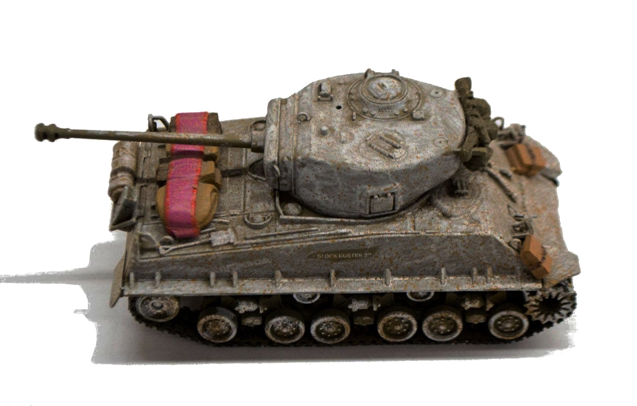 CORGI M4A3E8 SHERMAN "BLOCKBUSTER" US ARMY 3D COMPANY 1944