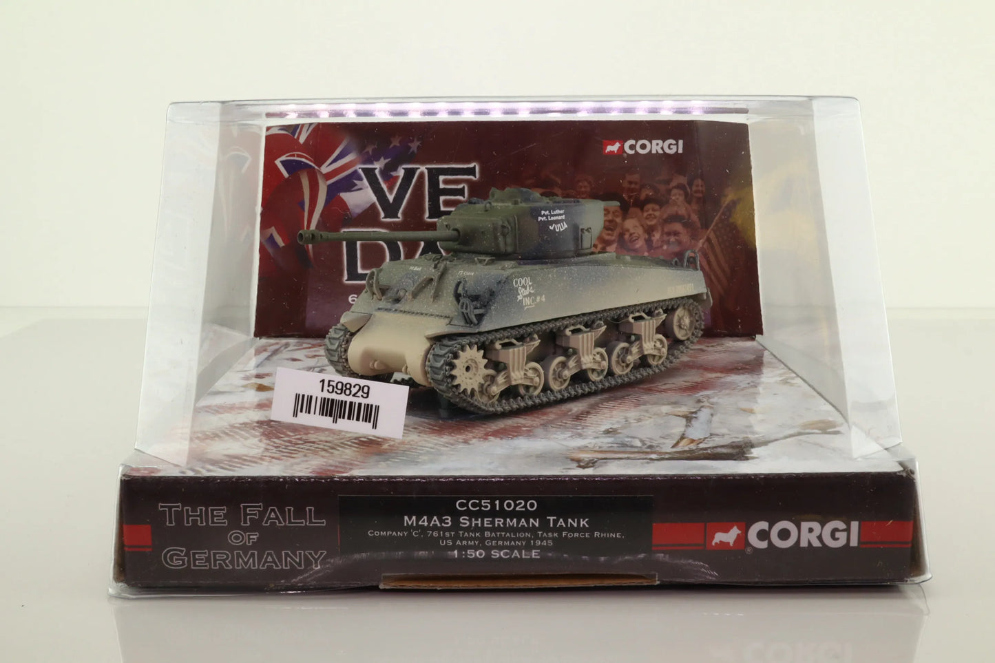 CORGI M4A3 SHERMAN TANK 761ST TANK BATTALION GERMANY 1945