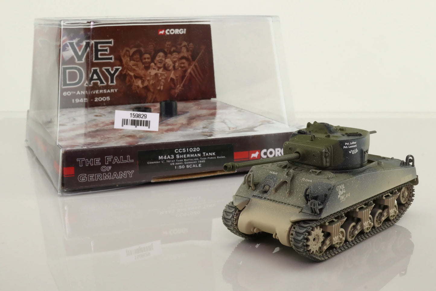 CORGI M4A3 SHERMAN TANK 761ST TANK BATTALION GERMANY 1945