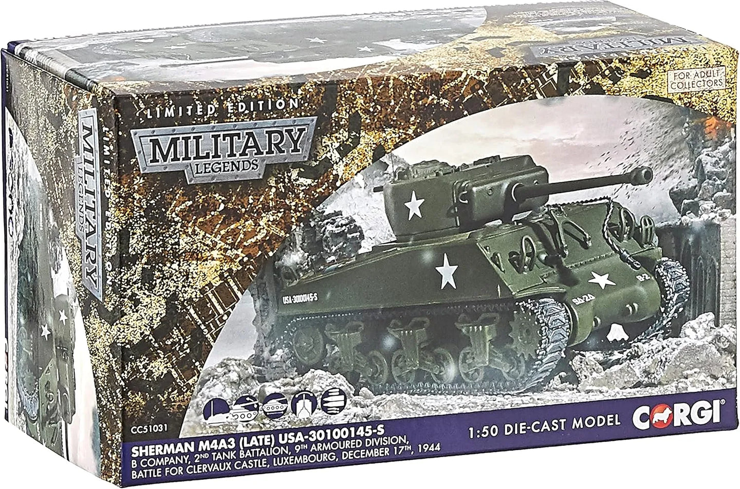 CORGI SHERMAN M4 A3 US ARMY