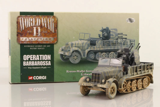 CORGI SD.KFZ.7/1 KRAUSS-MAFFEI HALF TRACK WITH FLAKVIERLING 38