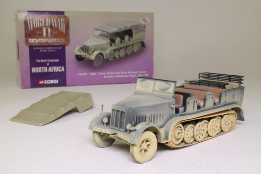 CORGI SDKFZ.7 GERMAN HALF-TRACK LIBYA 1941