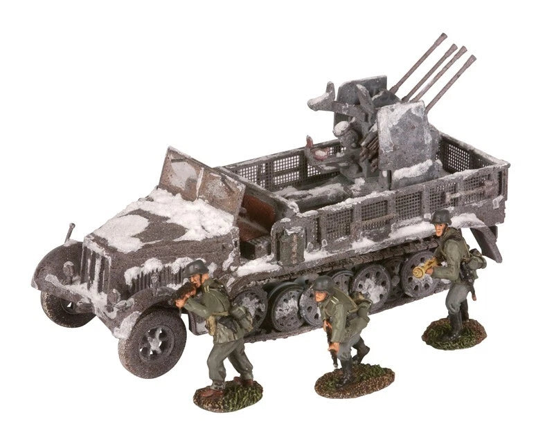 CORGI SDKFZ7/1 & ANTI-AIRCRAFT GUN & 3 FIGURES GERMAN ARMY HOLLAND 1944