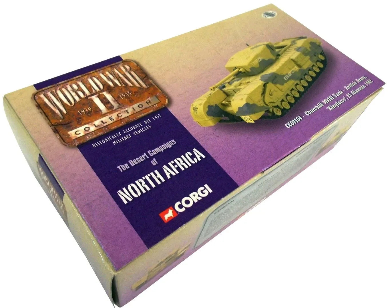 CORGI CHURCHILL MKIII TANK BRITISH ARMY EGYPT 1942