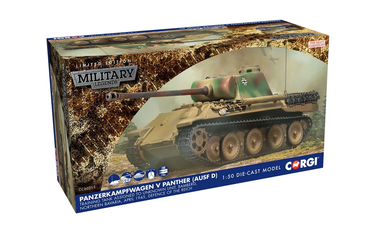 CORGI PANZERKAMPFWAGEN V PANTHER (AUSF D