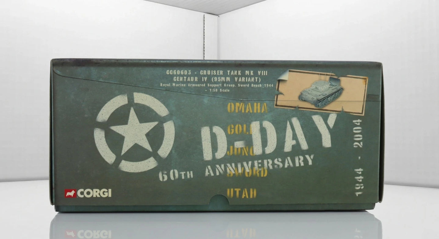 CORGI CENTAUR IV CRUISER TANK MK VIII ROYAL MARINES SWORD BEACH NORMANDY FRANCE D-DAY JUNE 6TH 1944