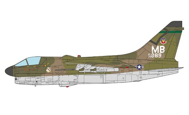 CENTURY WINGS A-7D CORSAIR II 354TH TFW KORAT RTAFB REG: 70-0989 1972