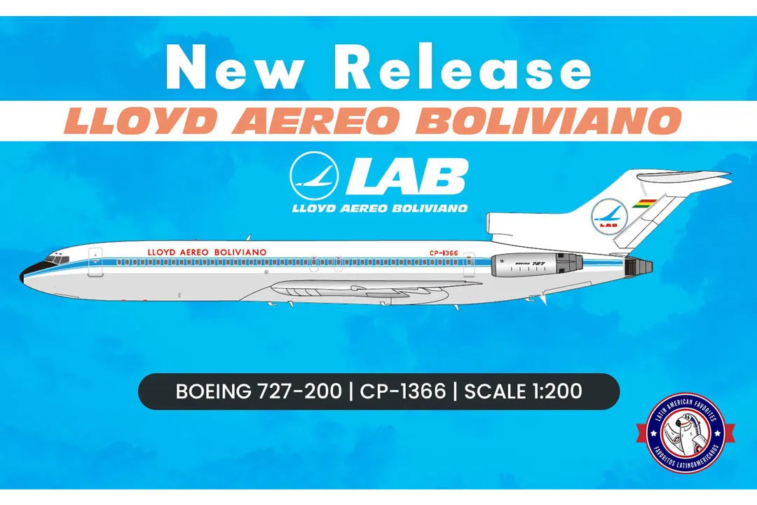 EL AVIADOR MODELS B727-200 LAB LLOYD AEREO BOLIVIANO REG: CP-1366