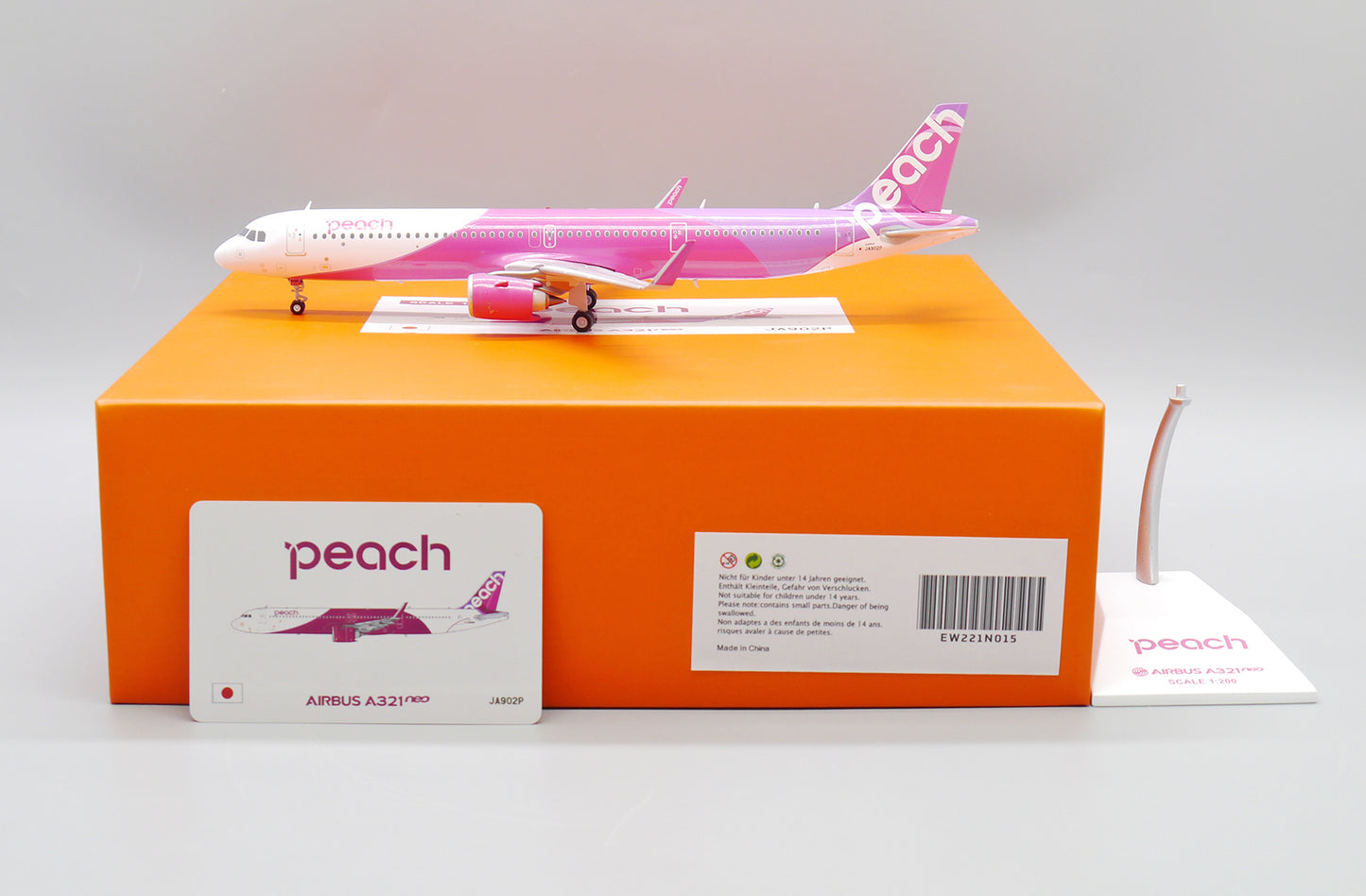 JCWINGS A321NEO PEACH REG: JA902P