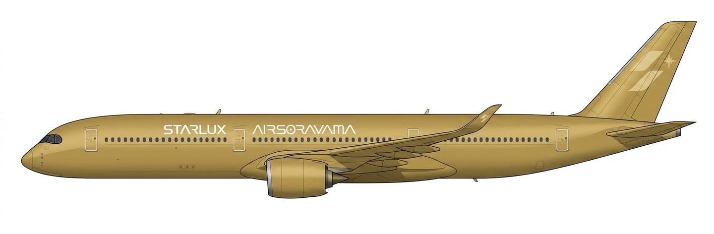 JC WINGS A350-1000XWB STARLUX AIRLINES "AIRSORAYAMA GOLD" REG: B-58554