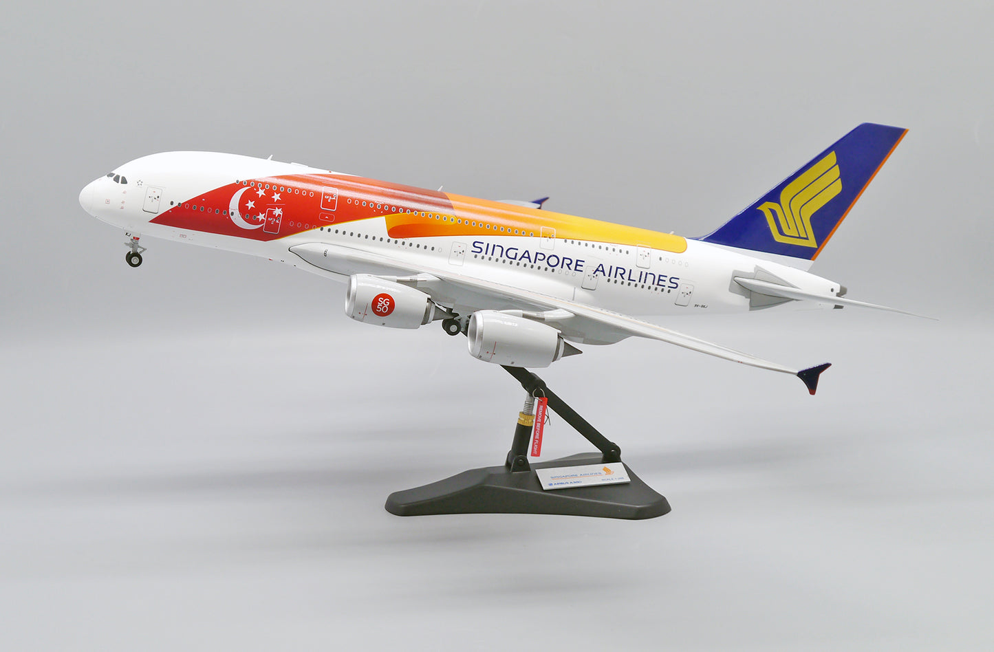 JC WINGS A380-800 SINGAPORE AIRLINES "50 YEAR OF INDEPENDENCE SG50" REG: 9V-SKJ