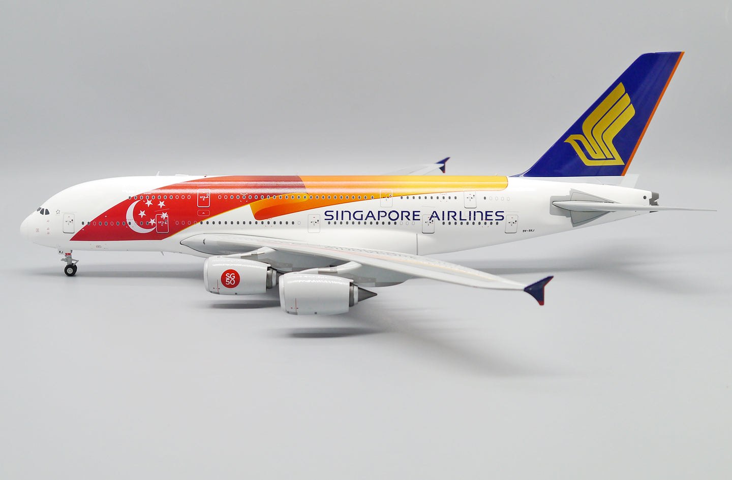 JC WINGS A380-800 SINGAPORE AIRLINES "50 YEAR OF INDEPENDENCE SG50" REG: 9V-SKJ