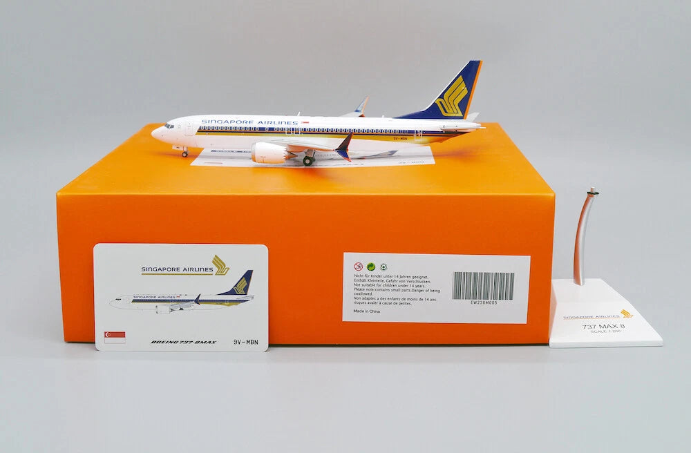 JC WINGS B737-8 MAX SINGAPORE AIRLINES REG: 9V-MBN