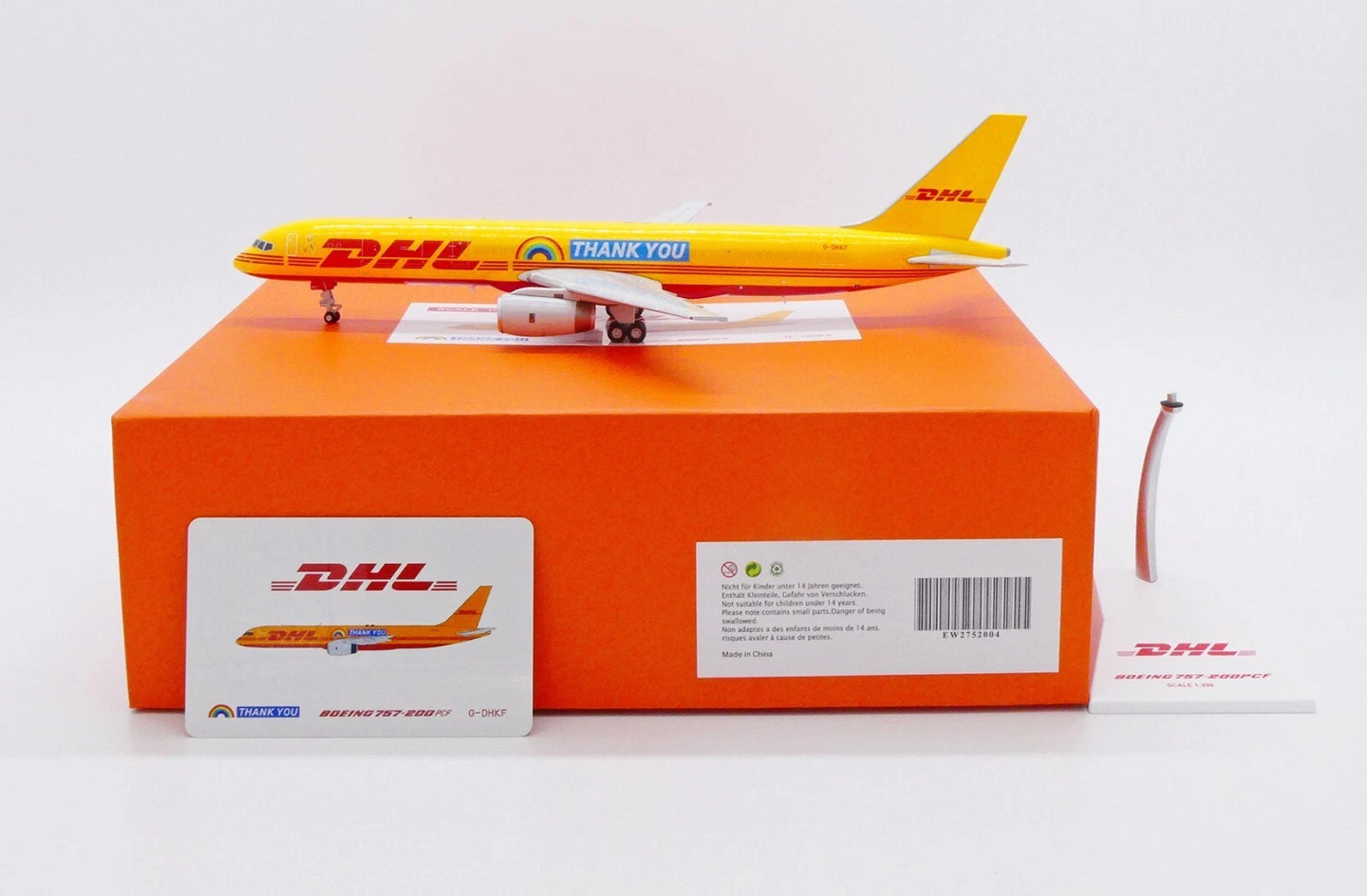 JC WINGS B757-200(PCF) DHL AIR "THANK YOU LIVERY" REG: G-DHKF