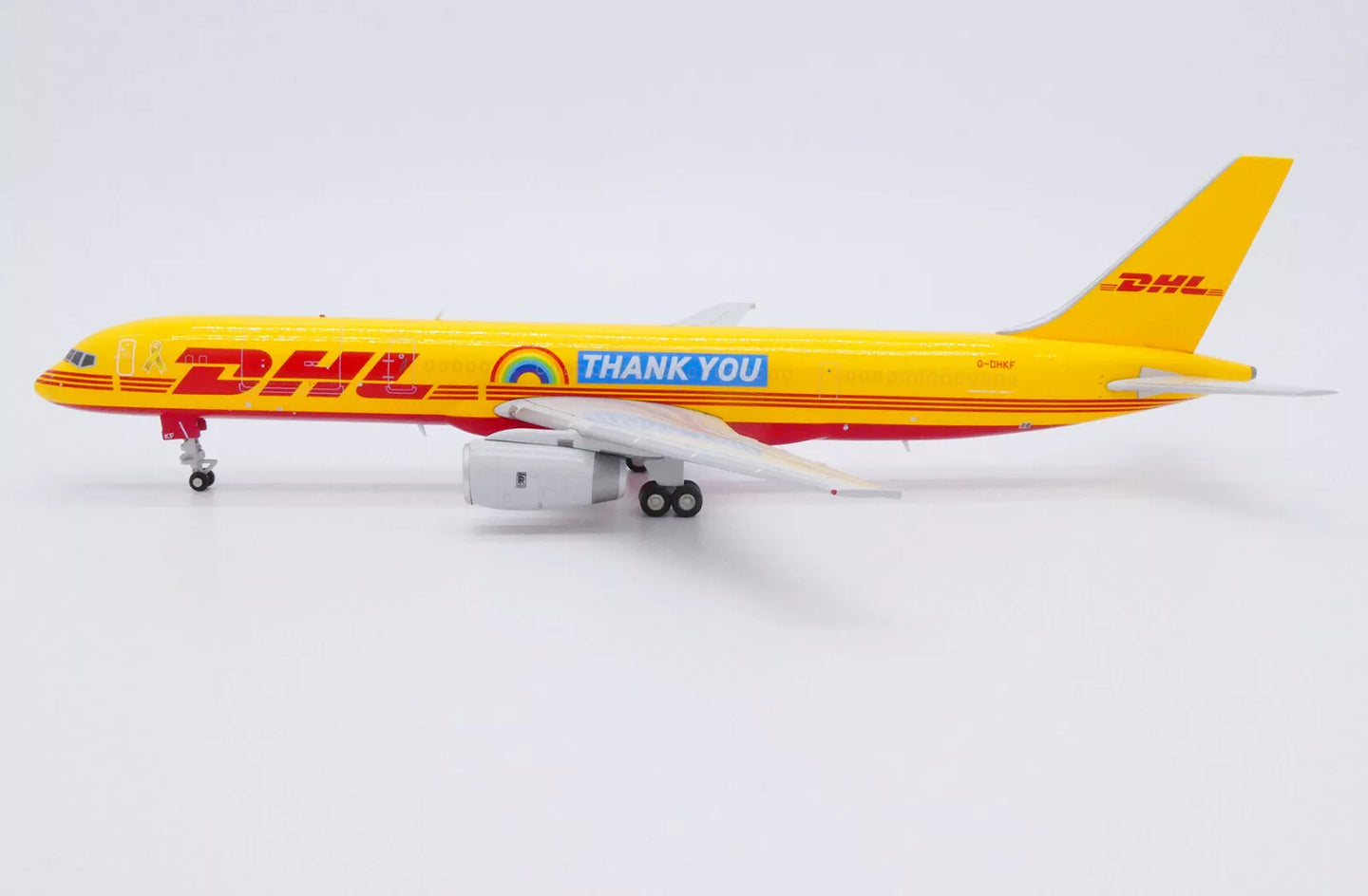 JC WINGS B757-200(PCF) DHL AIR "THANK YOU LIVERY" REG: G-DHKF