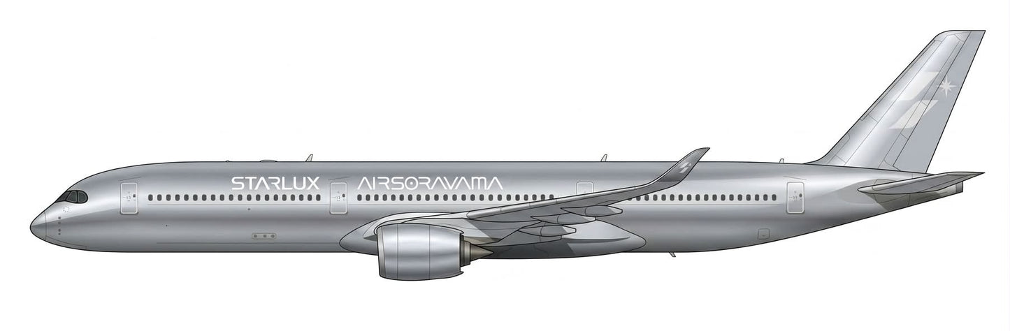 JC WINGS A350-1000XWB STARLUX AIRLINES "AIRSORAYAMA SILVER" REG: B-58553