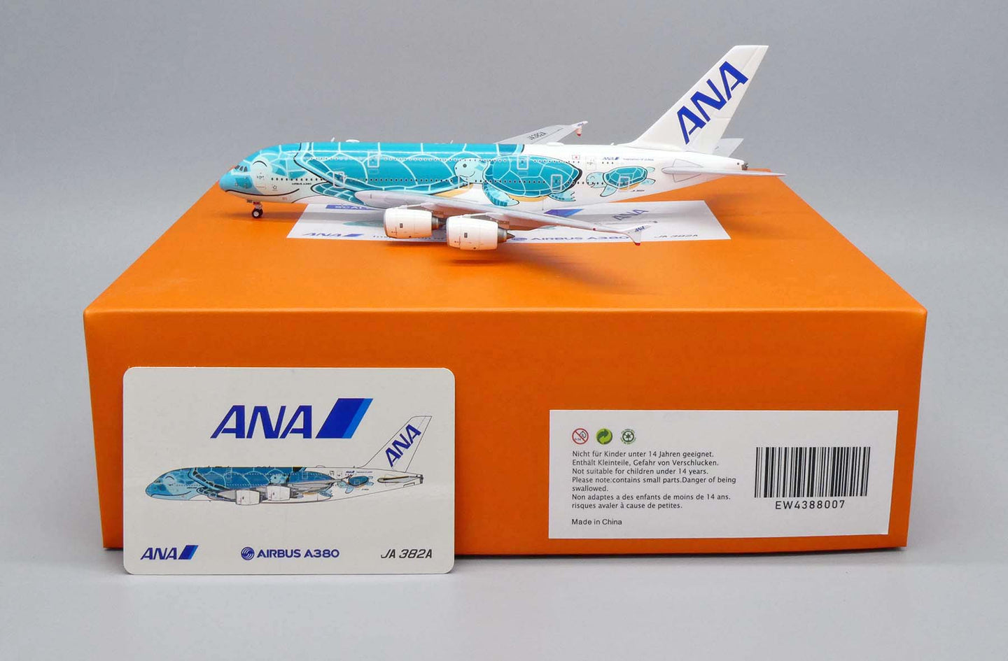JC WINGS A380 ALL NIPPON AIRWAYS (ANA) "FLYING HONU KAI" REG: JA382A