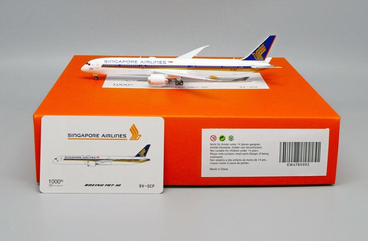 JC WINGS B787-10 DREAMLINER SINGAPORE AIRLINES 1000TH 787 REG: 9V-SCP