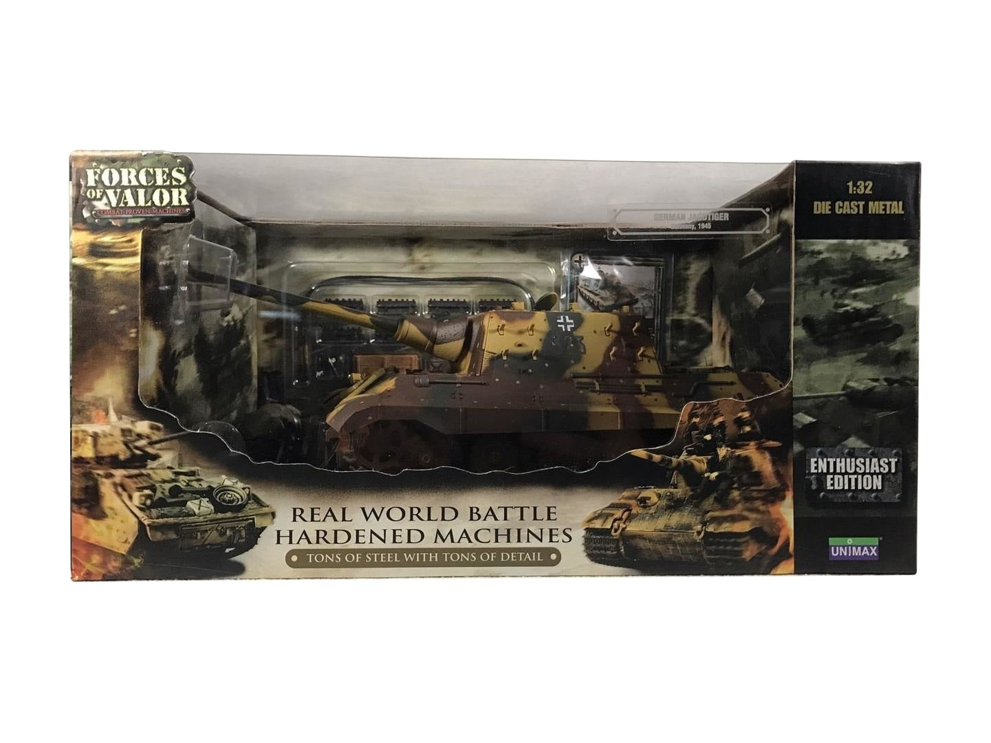 FORCES OF VALOR SD.KFZ.186 JAGDTIGER GERMAN ARMY SPZJGABT 653 323 AUSTRIA 1945