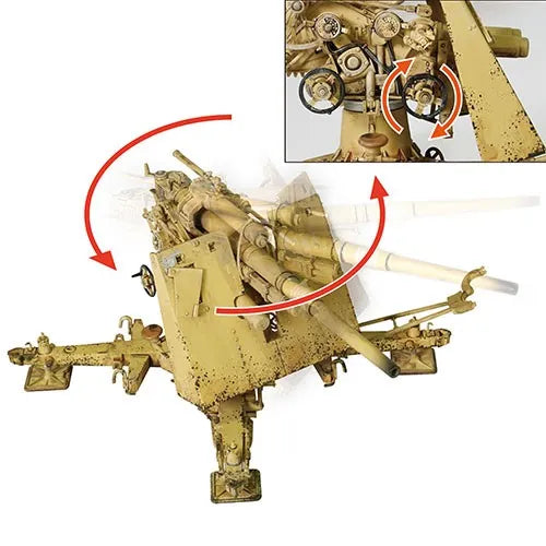 FORCES OF VALOR KRUPP FLAK 36 W ROHR 18 GUN & 8 FIGURES 1942