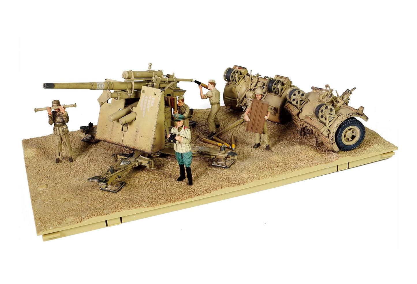 FORCES OF VALOR KRUPP FLAK 36 W ROHR 18 GUN & 8 FIGURES 1942