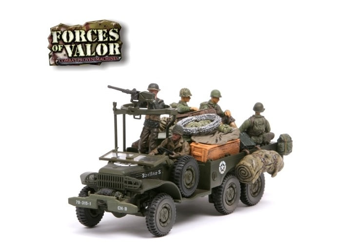 FORCES OF VALOR WC-63 6X6 1.5 TON TRUCK US ARMY WITH TWO FIGURES