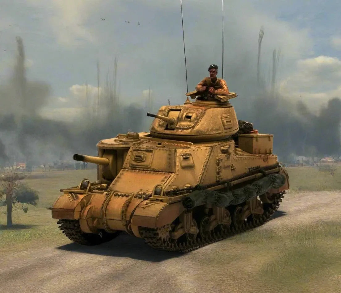 FORCES OF VALOR M3 GRANT TANK US ARMY EL ALAMEIN EGYPT 1942 (WITH ONE FIGURE)