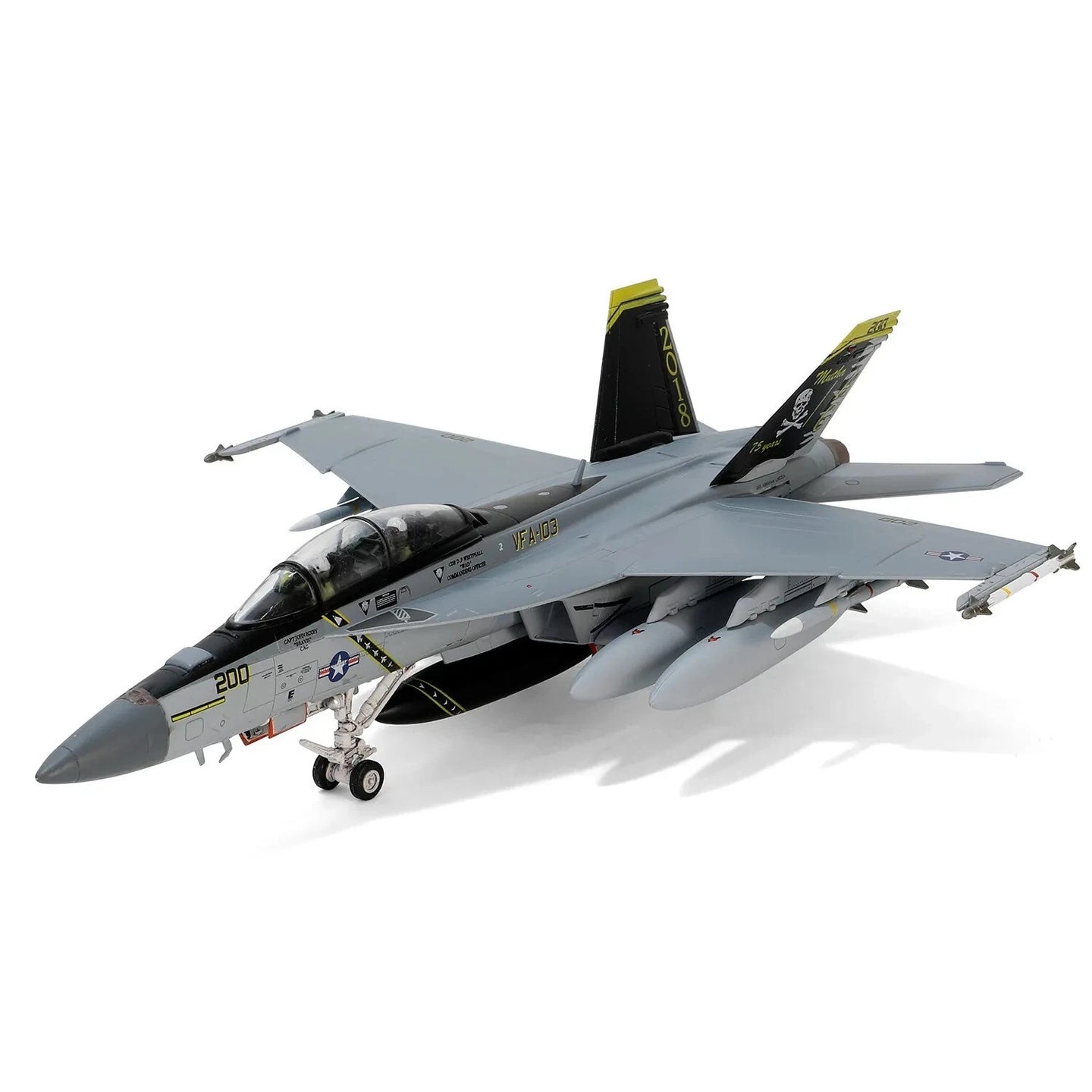 FORCES OF VALOR F/A 18F SUPER HORNET VFA103 JOLLY ROGERS "USS ABRAHAM LINCOLN 2018 75TH ANNIVERSARY"