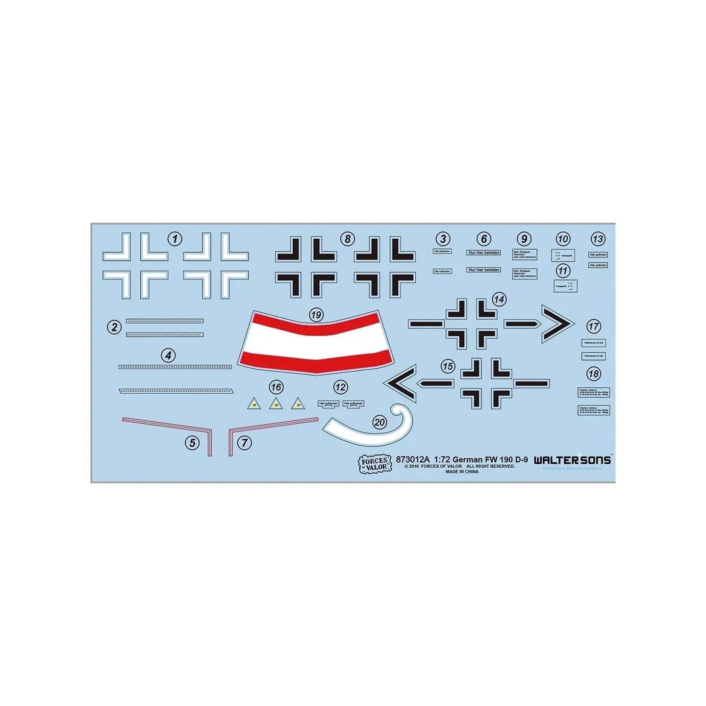 FORCES OF VALOR FW 190 D-9 SORAU GERMANY FEBRUARY 1945