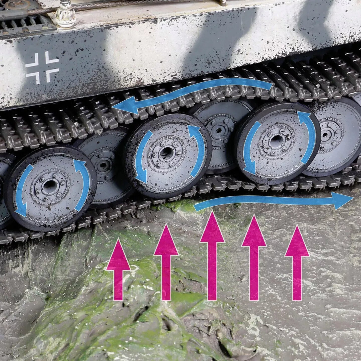 FORCES OF VALOR HENSCHEL SD.KFZ.181 PZKPFW VI  TIGER 1 GERMAN ARMY EASTERN FRONT 1943