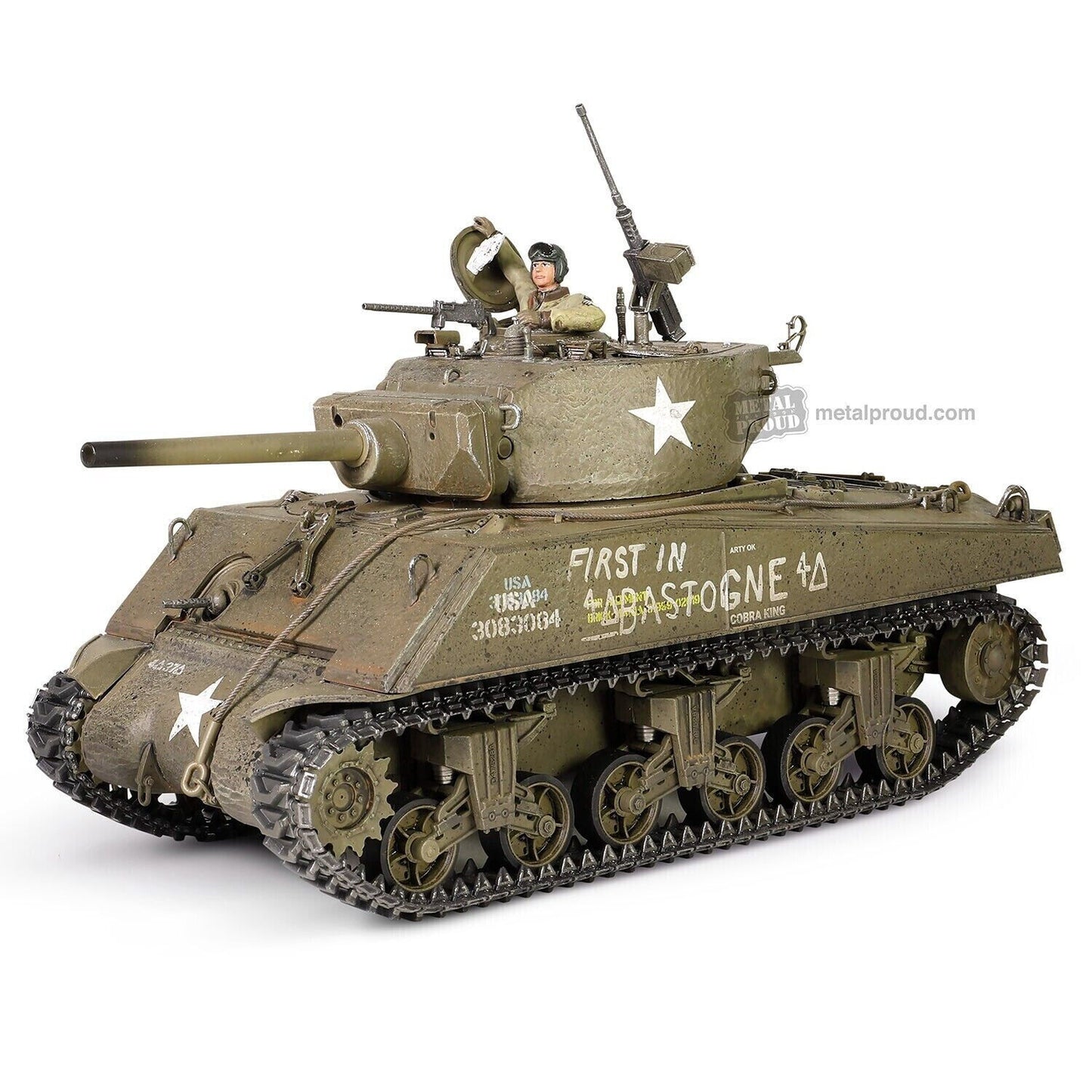 FORCES OF VALOR US SHERMAN MEDIUM TANK M4A3E2 "FIRST IN BASTOGNE"