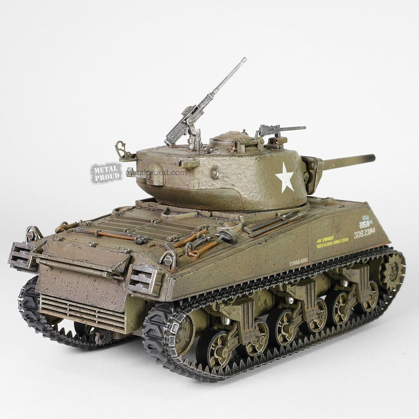 FORCES OF VALOR US SHERMAN MEDIUM TANK M4A3E2 "FIRST IN BASTOGNE"