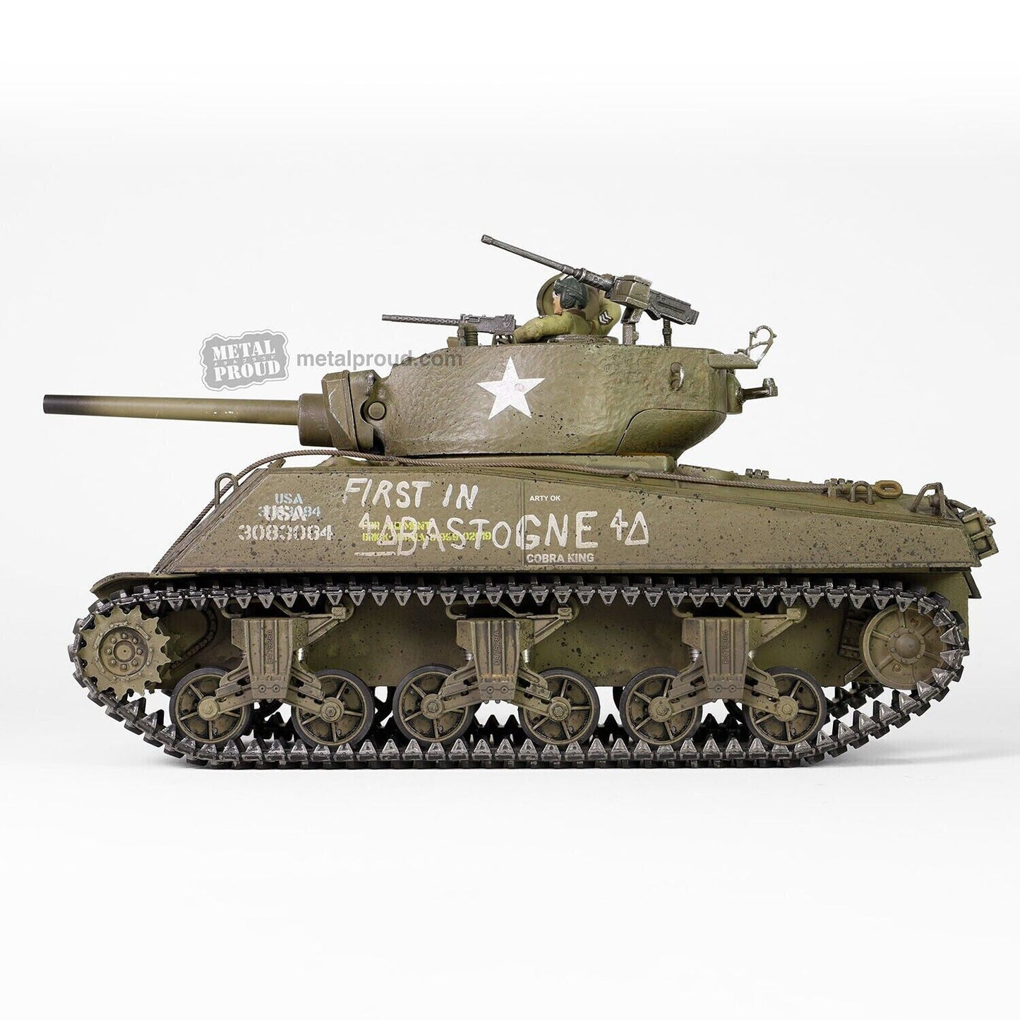 FORCES OF VALOR US SHERMAN MEDIUM TANK M4A3E2 "FIRST IN BASTOGNE"