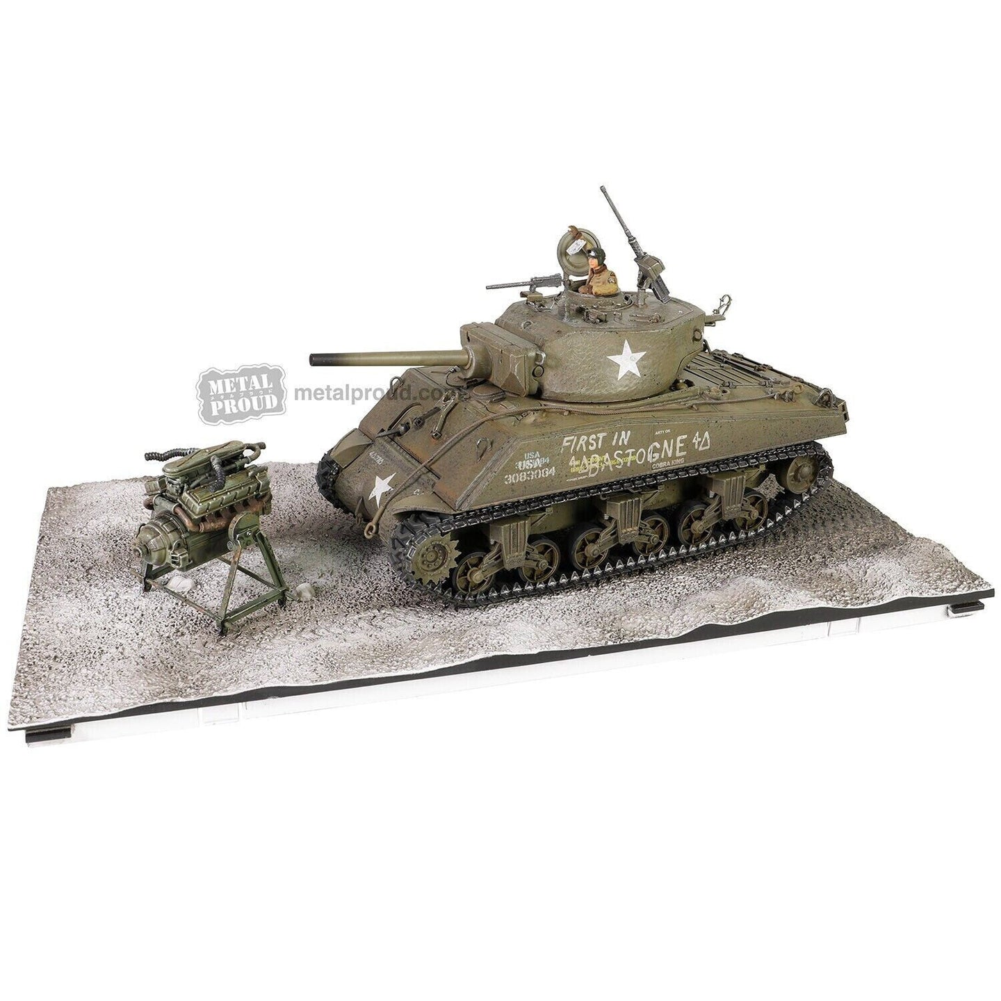 FORCES OF VALOR US SHERMAN MEDIUM TANK M4A3E2 "FIRST IN BASTOGNE"