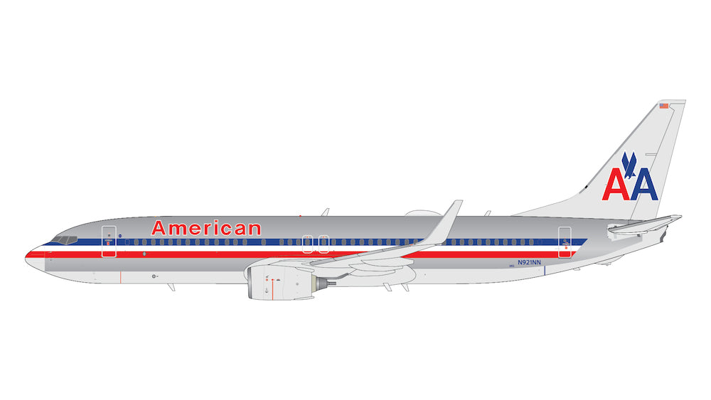 GEMINI JETS B737-800W AMERICAN AIRLINES (POLISHED) REG: N921NN