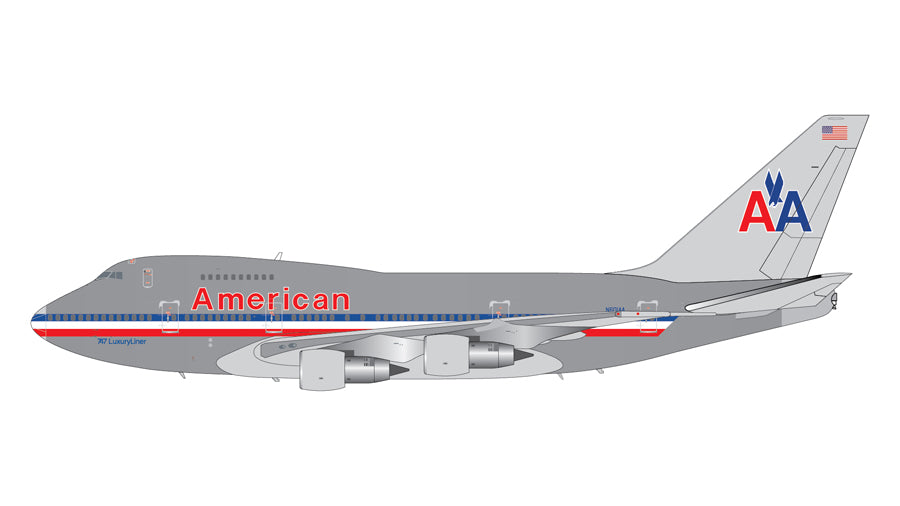 GEMINI JETS B747SP AMERICAN AIRLINES "747 LUXURYLINER" (POLISHED) REG: N601AA