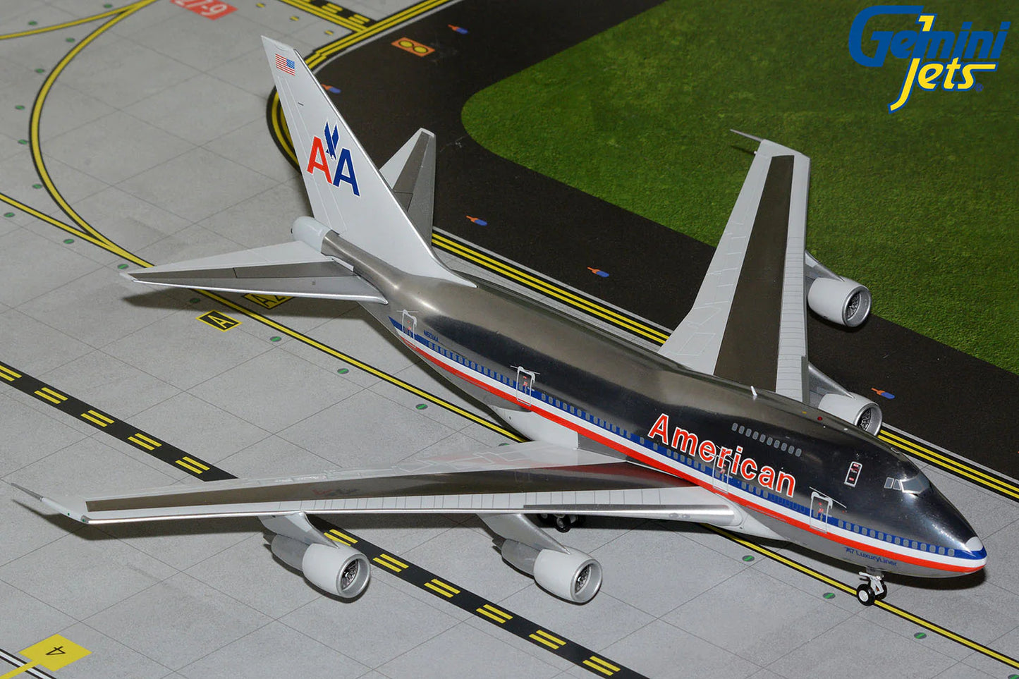 GEMINI JETS B747SP AMERICAN AIRLINES "747 LUXURYLINER" (POLISHED) REG: N601AA