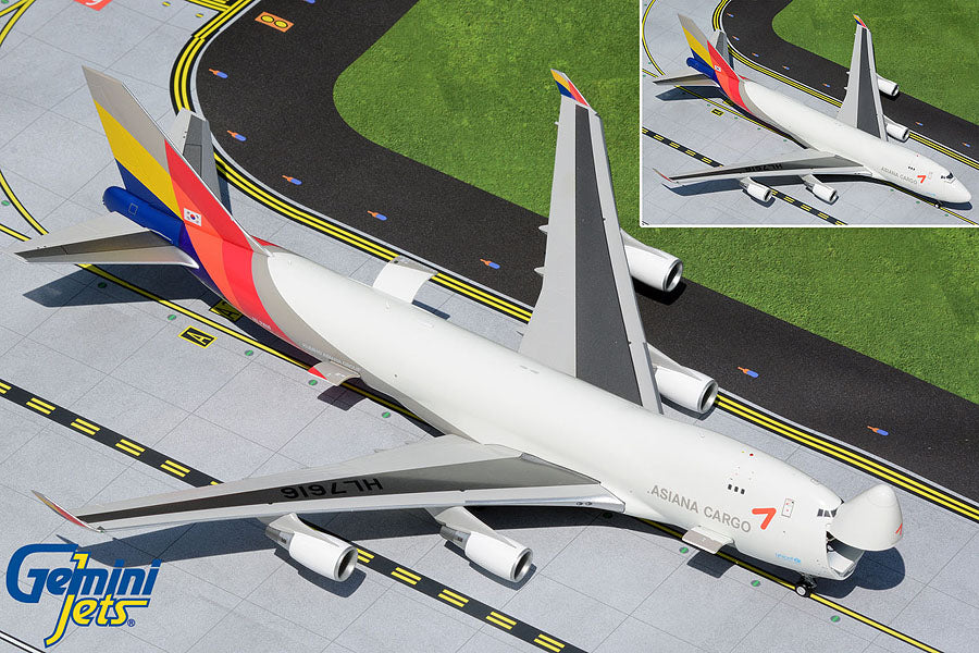 GEMINI JETS B747 ASIANA CARGO (INTERACTIVE SERIES)REG: HL7616