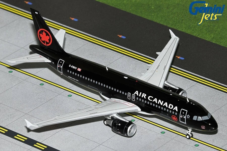 GEMINI JETS A320 AIR CANADA JETZ "BLACK COLOUR SCHEME" REG: C-FNVV