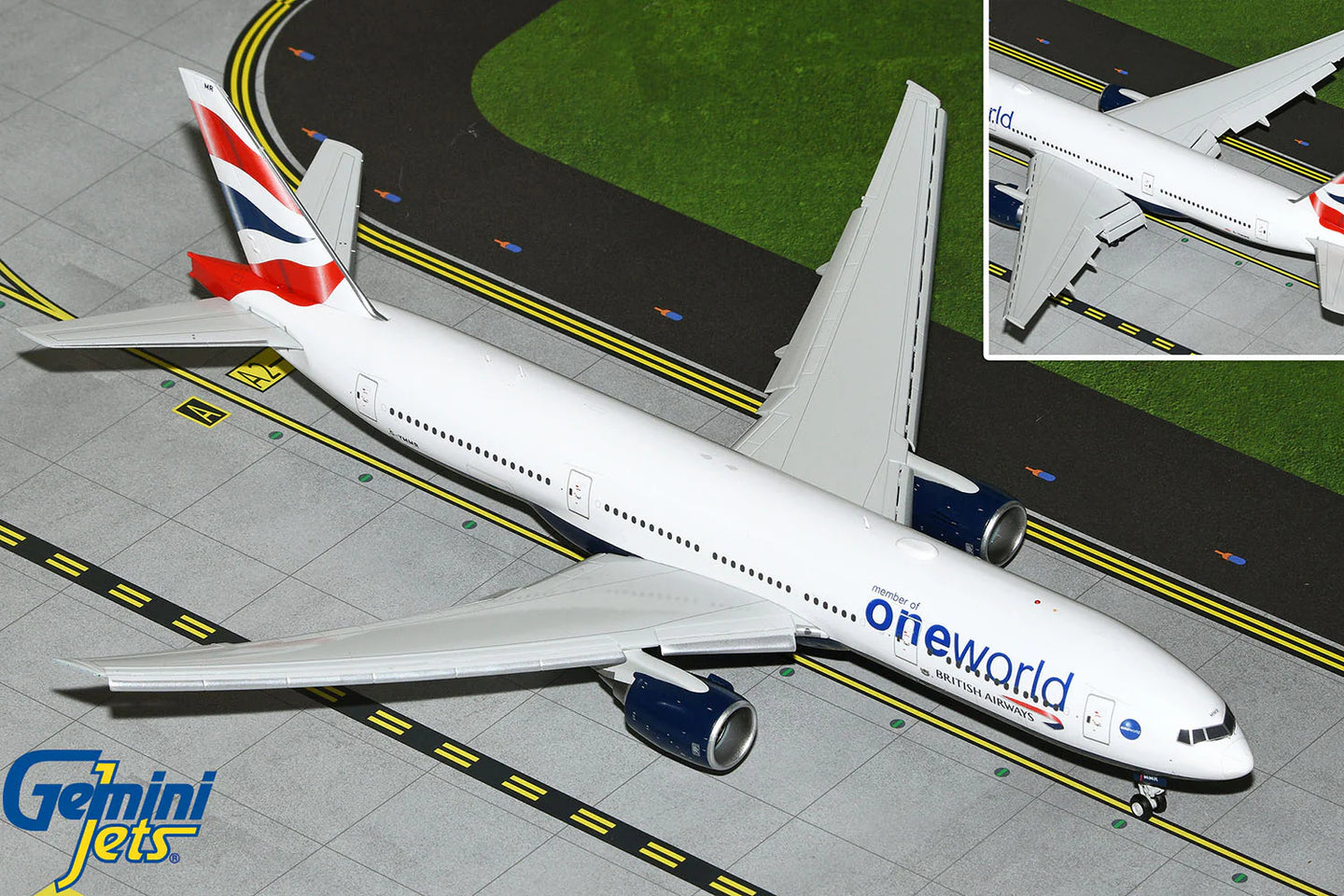 GEMINI JETS B777-200ER BRITISH AIRWAYS "ONEWORLD LIVERY" (FLAPS DOWN) REG: G-YMMR