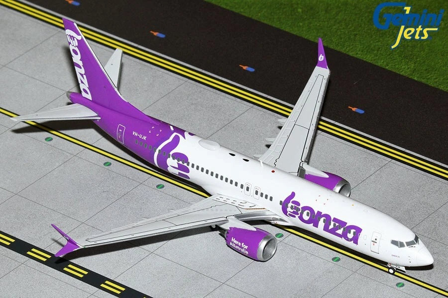 GEMINI JETS B737 MAX 8 BONZA "HERE FOR ALLSTRALIA" REG: VH-UJK