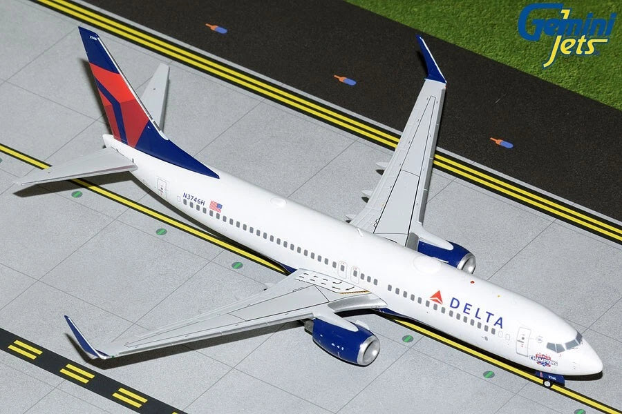 GEMINI JETS B737-800W DELTA AIRLINES "ATLANTA BRAVES/WORLD CHAMPIONS" REG: N3746H